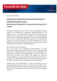 Hamburg will Geltung des Konzessionsvertrags mit Vattenfall ...