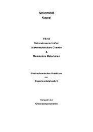 Chronoamperometrie (126 kb PDF) - Universität Kassel