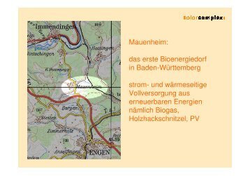 Mauenheim: das erste Bioenergiedorf in Baden-Württemberg strom ...