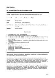 Protokoll der Gemeindeversammlung vom 16.12.2011 - Iffwil