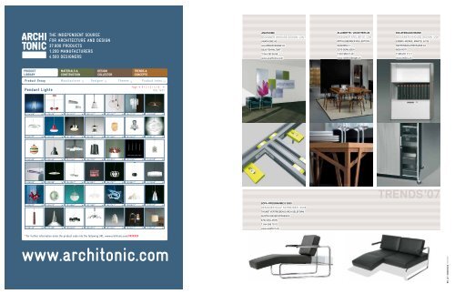 ar/t/chitecture N°3. Magazine about swiss architecture, interior design, product design DE/FR/IT