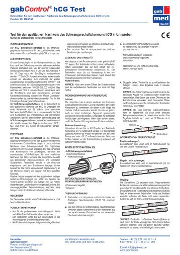 GM_M06D01 - hCG Streifen Dose... - Gabmed