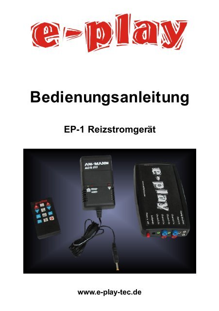 Bedienungsanleitung - E-Play