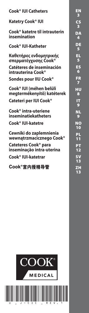 Cook® IUI Catheters Katetry Cook® IUI Cook ... - Cook Medical