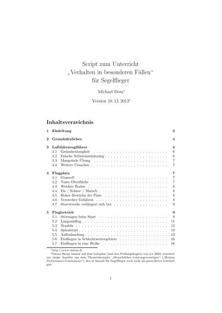 Script Zum Unterricht Verhalten In Besonderen Fallen Mdom De