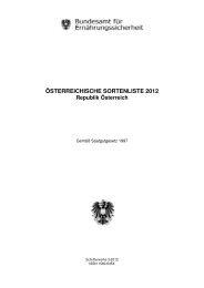 österreichische sortenliste 2012 - Bundesamt für Ernährungssicherheit