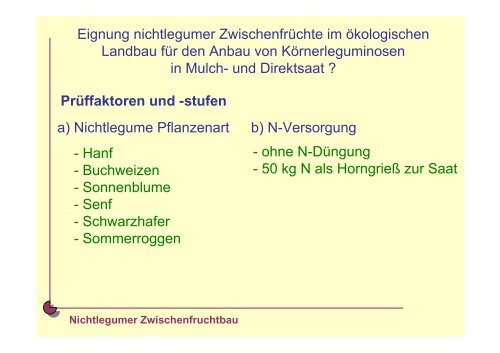 Optionen der reduzierten Bodenbearbeitung und Direktsaat im ...