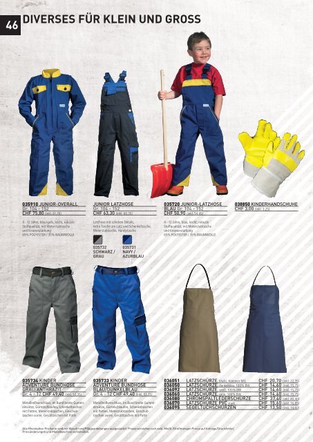 Rheintaltex Berufsbekleidung Katalog 2011/2012