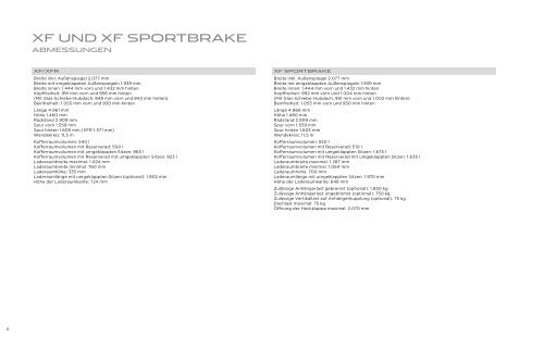 Preisliste Jaguar XF - Schwabengarage AG