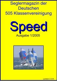 Die Speed 1/2005 als PDF - Deutsche 505er Klassenvereinigung