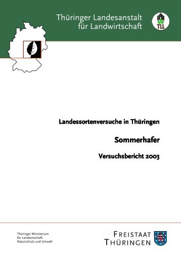 Thüringer Landesanstalt für Landwirtschaft - TLL