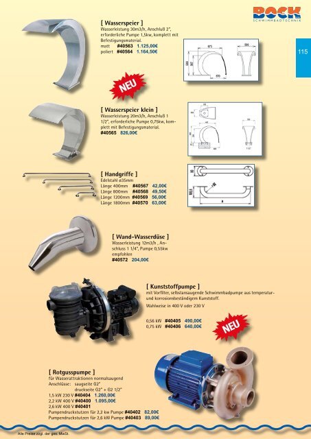 Aktueller Katalog - Bock-schwimmbadtechnik.de