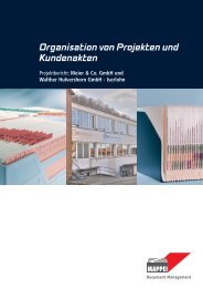 Organisation von Projekten und Kundenakten - Mappei