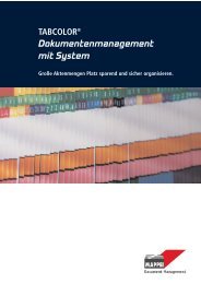 Dokumentenmanagement mit System TABCOLOR® - Mappei