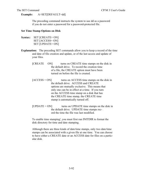 DIGITAL RESEARCH(r) CP/M Plus TM (CP/M Version 3) Operating ...