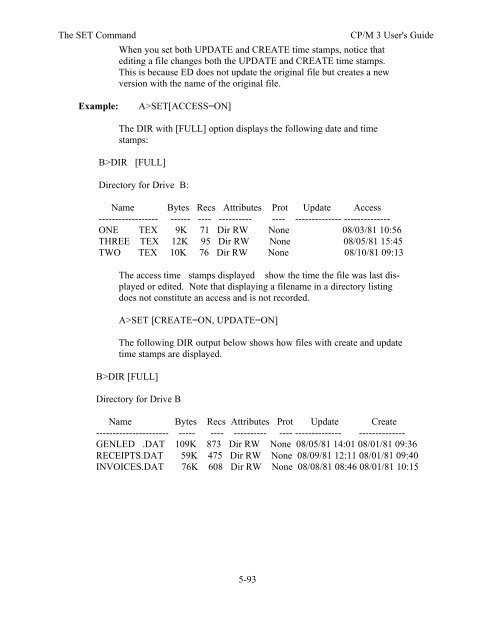 DIGITAL RESEARCH(r) CP/M Plus TM (CP/M Version 3) Operating ...