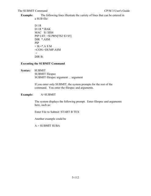 DIGITAL RESEARCH(r) CP/M Plus TM (CP/M Version 3) Operating ...