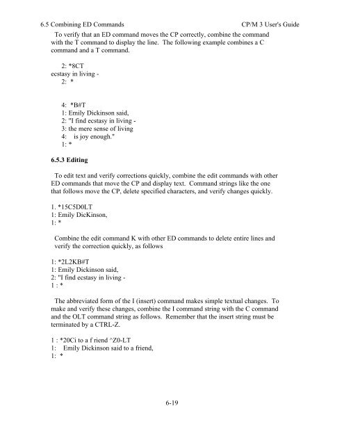 DIGITAL RESEARCH(r) CP/M Plus TM (CP/M Version 3) Operating ...