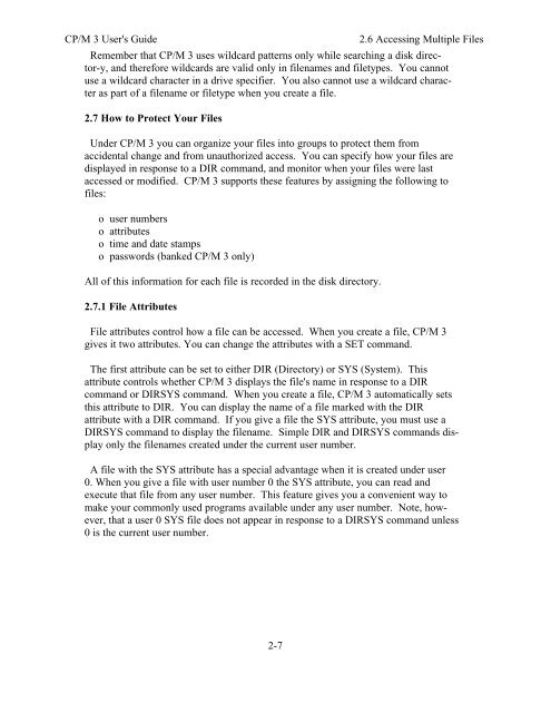 DIGITAL RESEARCH(r) CP/M Plus TM (CP/M Version 3) Operating ...