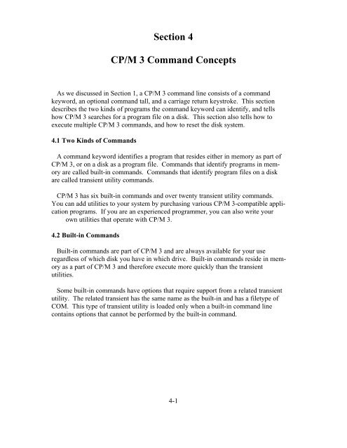DIGITAL RESEARCH(r) CP/M Plus TM (CP/M Version 3) Operating ...