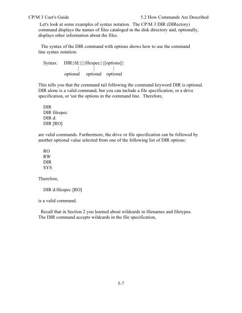 DIGITAL RESEARCH(r) CP/M Plus TM (CP/M Version 3) Operating ...