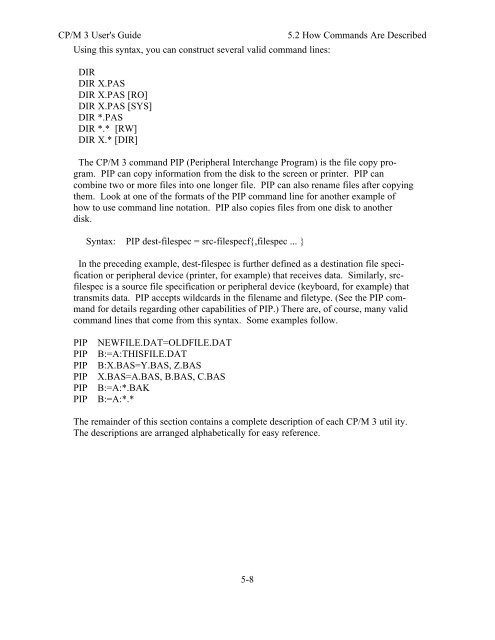 DIGITAL RESEARCH(r) CP/M Plus TM (CP/M Version 3) Operating ...