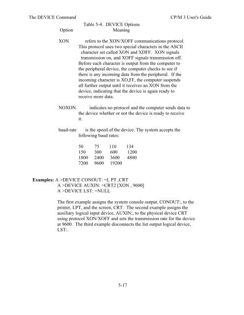 DIGITAL RESEARCH(r) CP/M Plus TM (CP/M Version 3) Operating ...