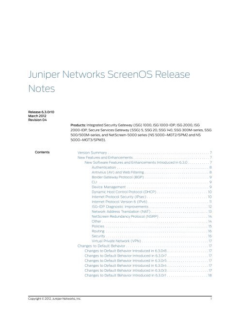 6.3.0r10 Release Notes - Juniper Networks