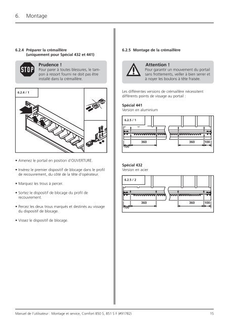 Comfort 850 S, 851 S / Control x.81 - Marantec Antriebs