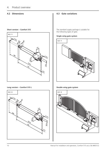 Comfort 515 accu / Control x.51 accu - Marantec