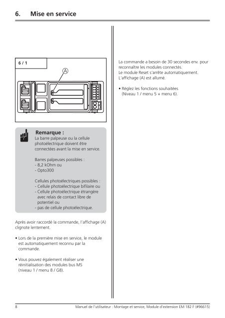 Module d'extension EM 182 - Marantec