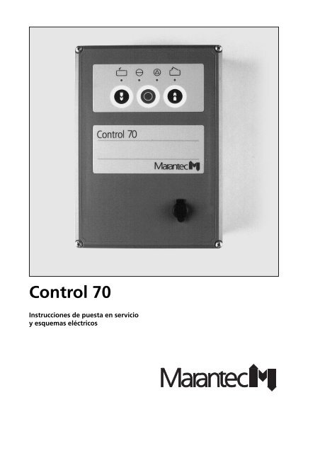 3. Puesta en servicio del cuadro de maniobras Control 70 - Marantec