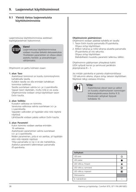 Comfort 870, 871 / Control x.81 - Marantec Antriebs