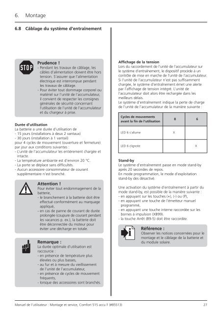 Comfort 515 accu / Control x.51 accu - Marantec