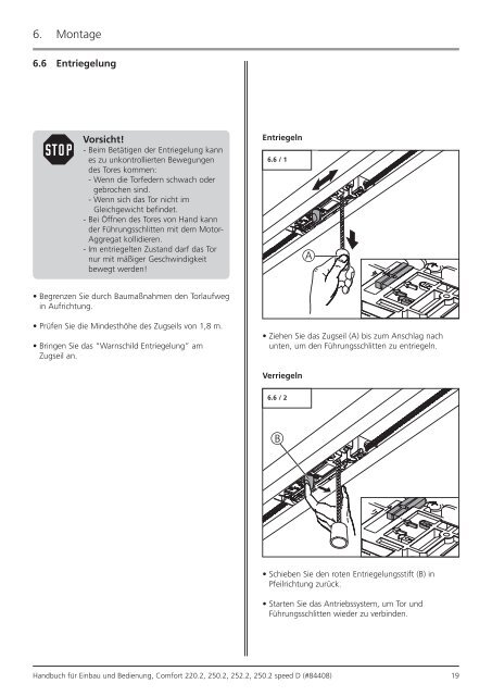 Comfort 252.2 Handbuch - Garagentor-center.de