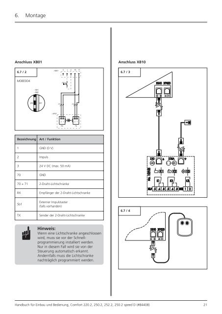 Comfort 252.2 Handbuch - Garagentor-center.de