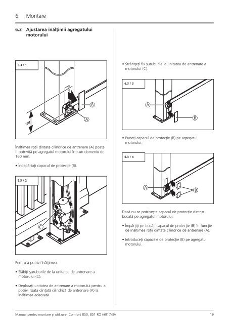 Comfort 850, 851 / Control x.81 - Marantec Antriebs