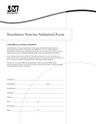 Building Insulation Submittal Form - Johns Manville Building ...