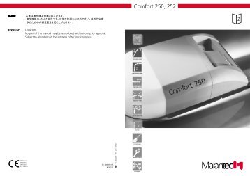 Comfort 250, 252 - Marantec