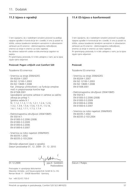 Comfort 520 / Control x.51 - Marantec