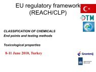 EU regulatory framework (REACH/CLP) - TOBB