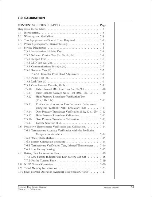 Accutorr Plus Service Manual - Mindray