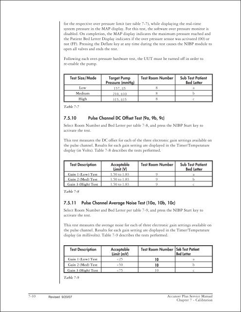 Accutorr Plus Service Manual - Mindray