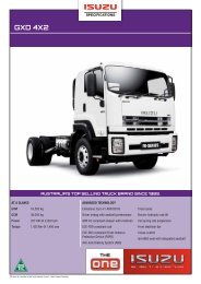 FXR 1OOO 4X2 FXD 1OOO 4X2 - Isuzu
