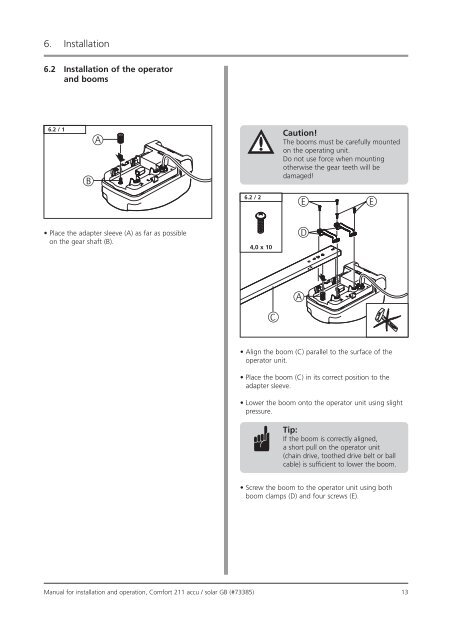 Comfort 211 accu / solar - Marantec