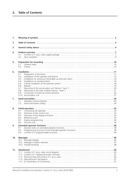 Comfort 211 accu / solar - Marantec