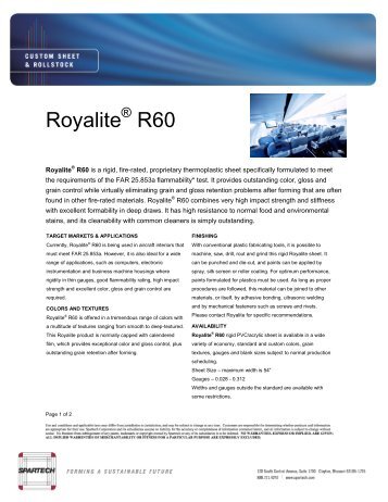 Royalite R60 - ASP Plastics GmbH