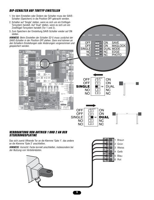 owner's manual model cb24 bedienungsanleitung ... - liftmaster.de