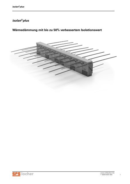 isolan®plus Tech. Dokumentation 07/10 - SFS Locher