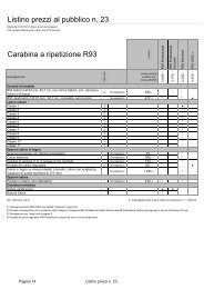 Listino prezzi al pubblico n. 23 Carabina a ripetizione R93 - Acocms.it